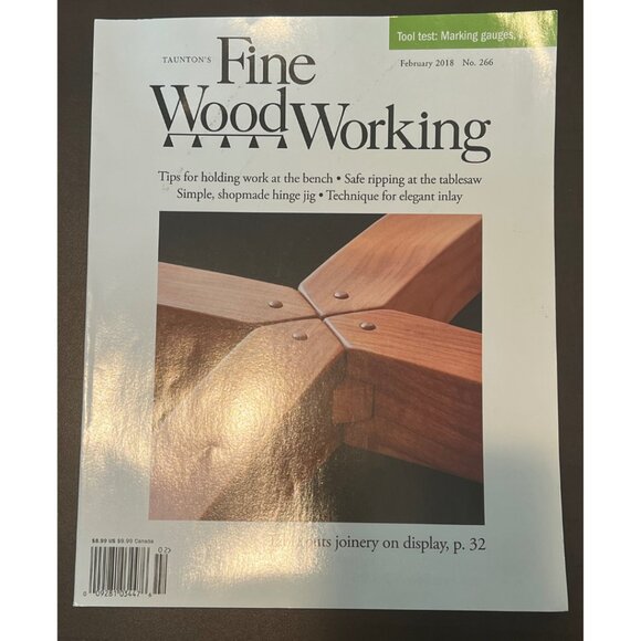 Fine Woodworking 2018 bundle of 5 magazines.  DIY Woodworking - Picture 5 of 9